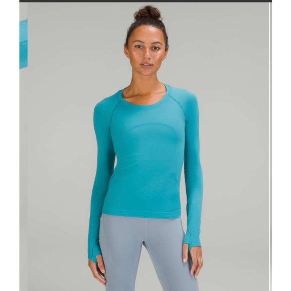 Lululemon Tops - Women's Lululemon Swiftly Tech Long Sleeve Shirt 2.0 Race Length Oceanic SZ 4